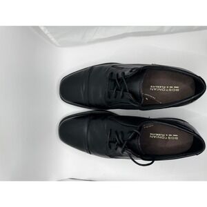 Bostonian Flexlite Mens Black Leather Cap Toe Oxford Dress Shoes Lace Up